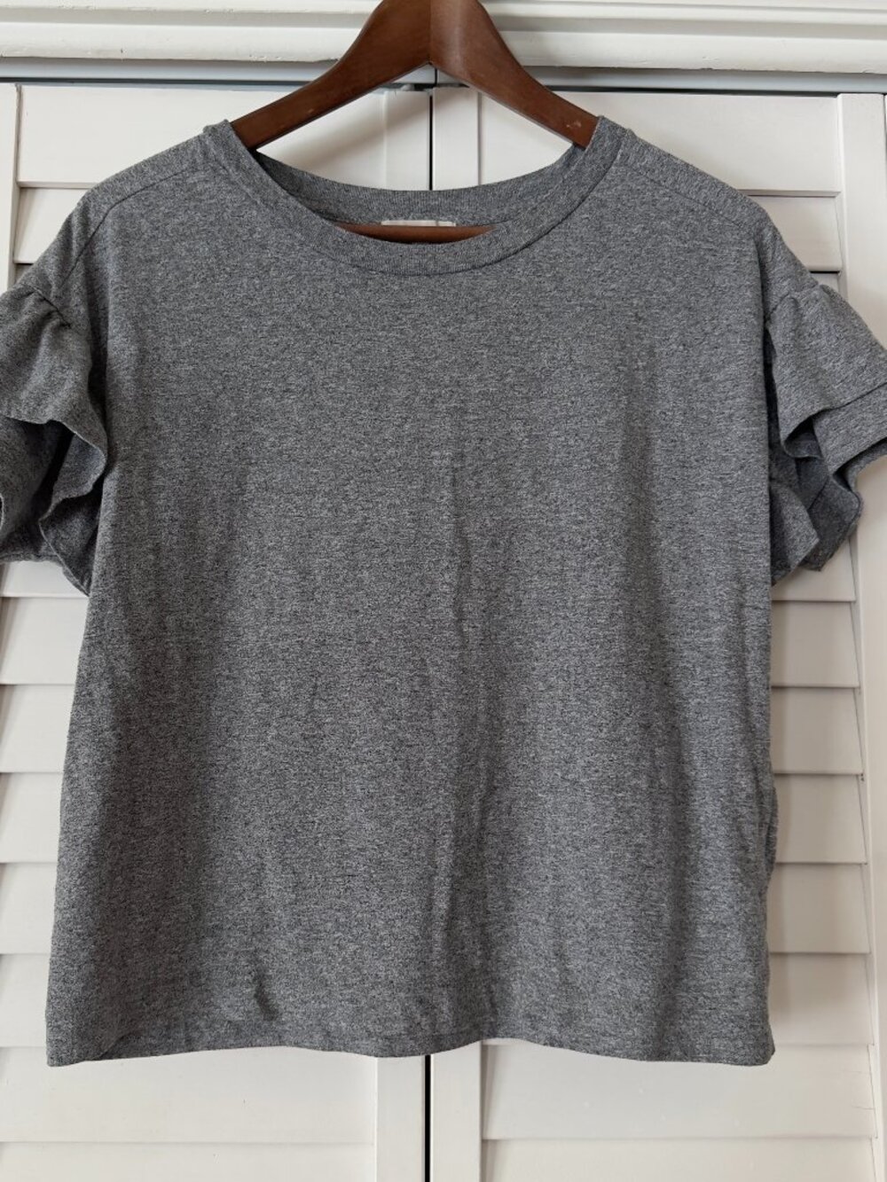 Madewell Ruffle-sleeve Relaxed Fit Tee - Size S
